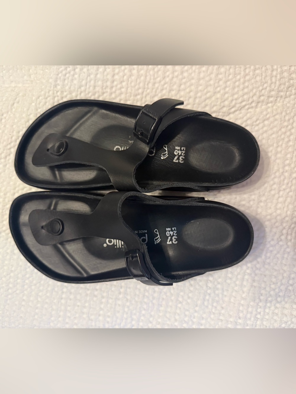 Papillio Black Thong Sandals